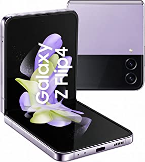هاتف سامسونج جالاكسي Z فليب 4 الذكي بنظام اندرويد قابل للطي وبمساحة 256 جيجابايت، لون ارجواني بورا